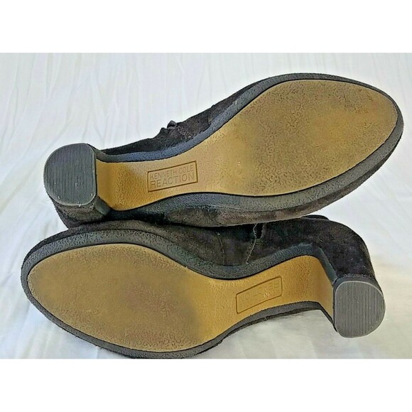 Kenneth Cole Reaction Zip Boot Bootie 6.5 M  Brown Suede “Look Over Here” - Picture 9 of 9